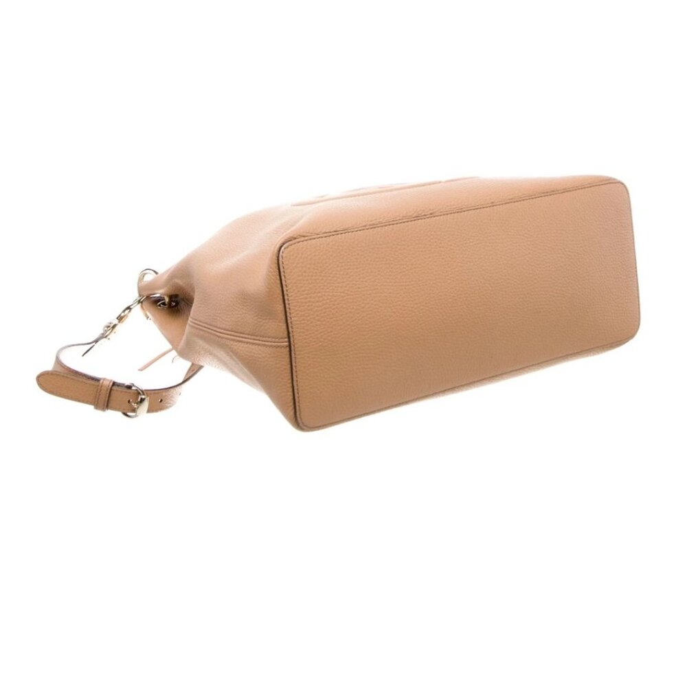 Authentic Gucci • Interlocking GG Soho Convertible Hobo Neutral Tassel 2-Way Bag - Picture 5 of 6
